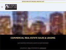 Tablet Screenshot of platinumrealtyone.com